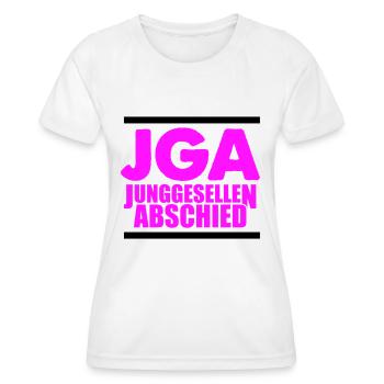 jga - Frauen Funktions-T-Shirt - Weiß - Vorne - AI Model Female 172 dark (172cm)