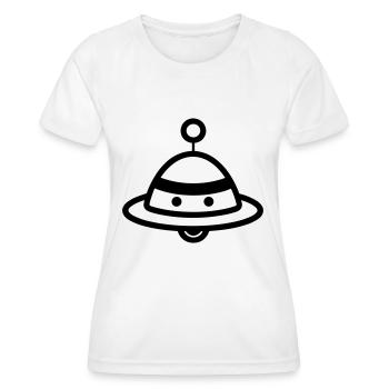 soucoupe volante - T-shirt sport Femme - blanc - Devant - AI Model Female 172 dark (172cm)