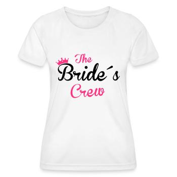 the bride´s crew - Frauen Funktions-T-Shirt - Weiß - Vorne - AI Model Female 172 dark (172cm)