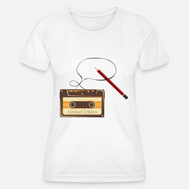Cassette - Women's Functional T-Shirt - white