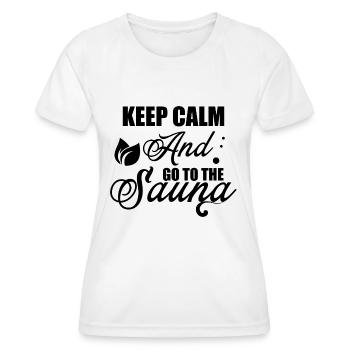 Sauna Wellness Spa - Women's Functional T-Shirt - white - Front - AI Model Female 172 dark (172cm)