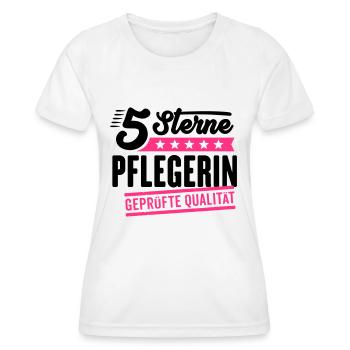 5Sterne Pflegerin - Frauen Funktions-T-Shirt - Weiß - Vorne - AI Model Female 172 dark (172cm)