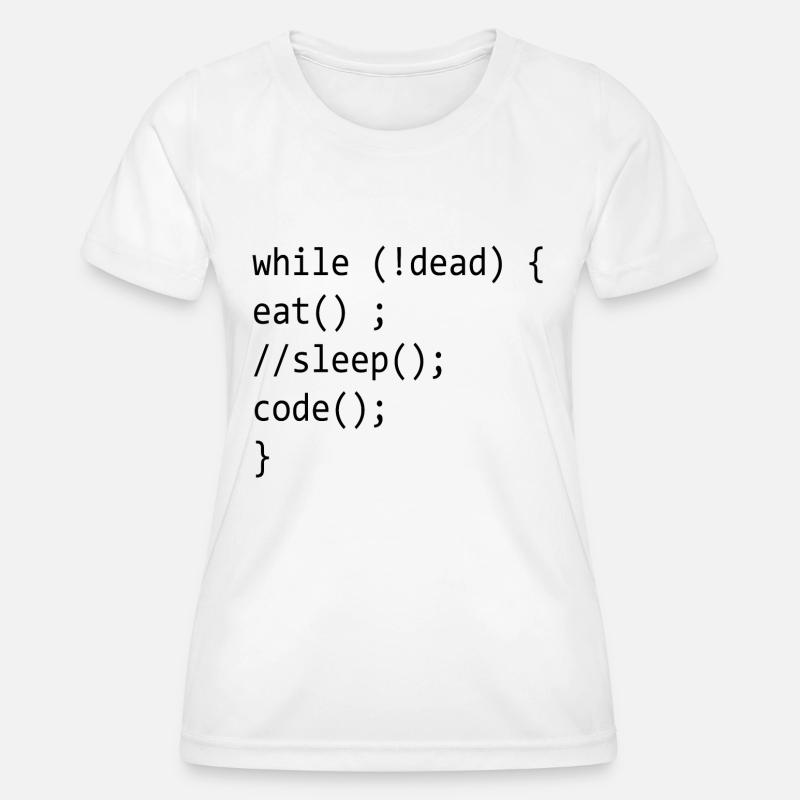 Code Admin Informatique Nerd Programmation - T-shirt sport Femme - blanc
