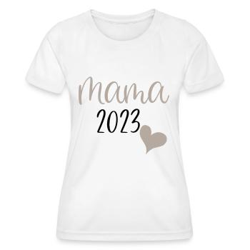 Mama 2023 - Frauen Funktions-T-Shirt - Weiß - Vorne - AI Model Female 172 dark (172cm)