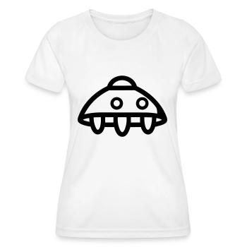 flying saucer - Women's Functional T-Shirt - white - Front - AI Model Female 172 dark (172cm)