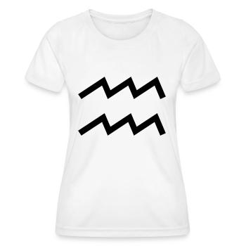 Aquarius - Women's Functional T-Shirt - white - Front - AI Model Female 172 dark (172cm)