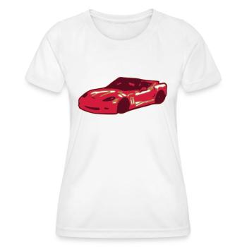 auto car - Women's Functional T-Shirt - white - Front - AI Model Female 172 dark (172cm)