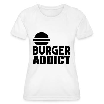 hamburger - T-shirt sport Femme - blanc - Devant - AI Model Female 172 dark (172cm)