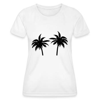 Palms - T-shirt sport Femme - blanc - Devant - AI Model Female 172 dark (172cm)