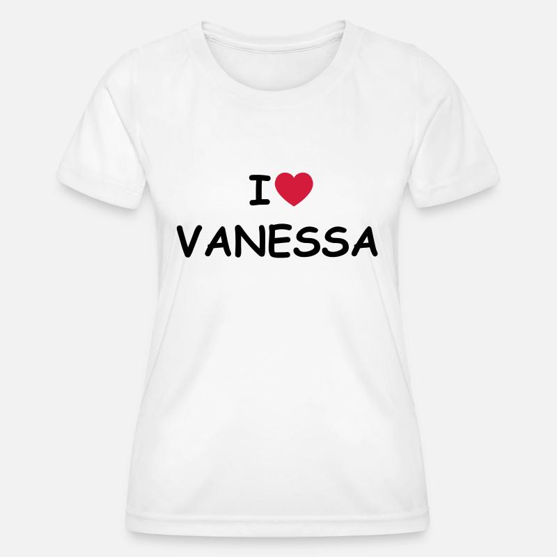 I love Vanessa - Women's Functional T-Shirt - white