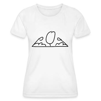strong muscles - Women's Functional T-Shirt - white - Front - AI Model Female 172 dark (172cm)