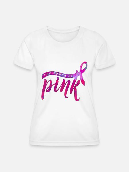 Brustkrebs - Frauen Funktions-T-Shirt - Weiß