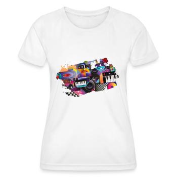 Musik Rock Pop Blues Jazz Film - Frauen Funktions-T-Shirt - Weiß - Vorne - AI Model Female 172 dark (172cm)