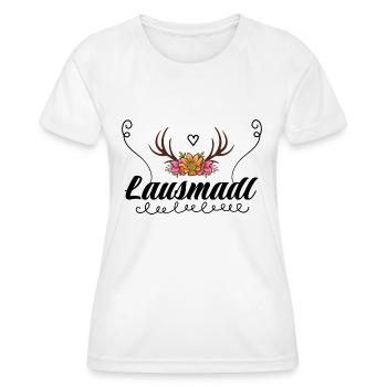 Lausmadl | Trachten Mode Dirndl - Frauen Funktions-T-Shirt - Weiß - Vorne - AI Model Female 172 dark (172cm)