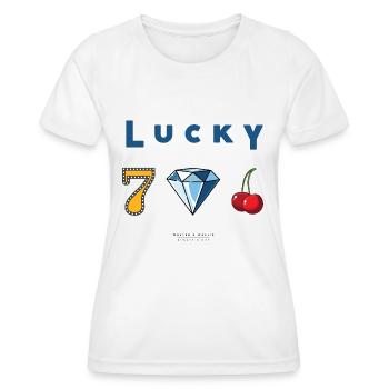 Walter & Wallis - Lucky - Women's Functional T-Shirt - white - Front - AI Model Female 172 dark (172cm)