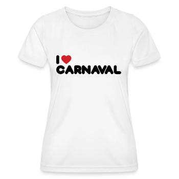 J’adore Carnival Design Black - T-shirt sport Femme - blanc - Devant - AI Model Female 172 dark (172cm)