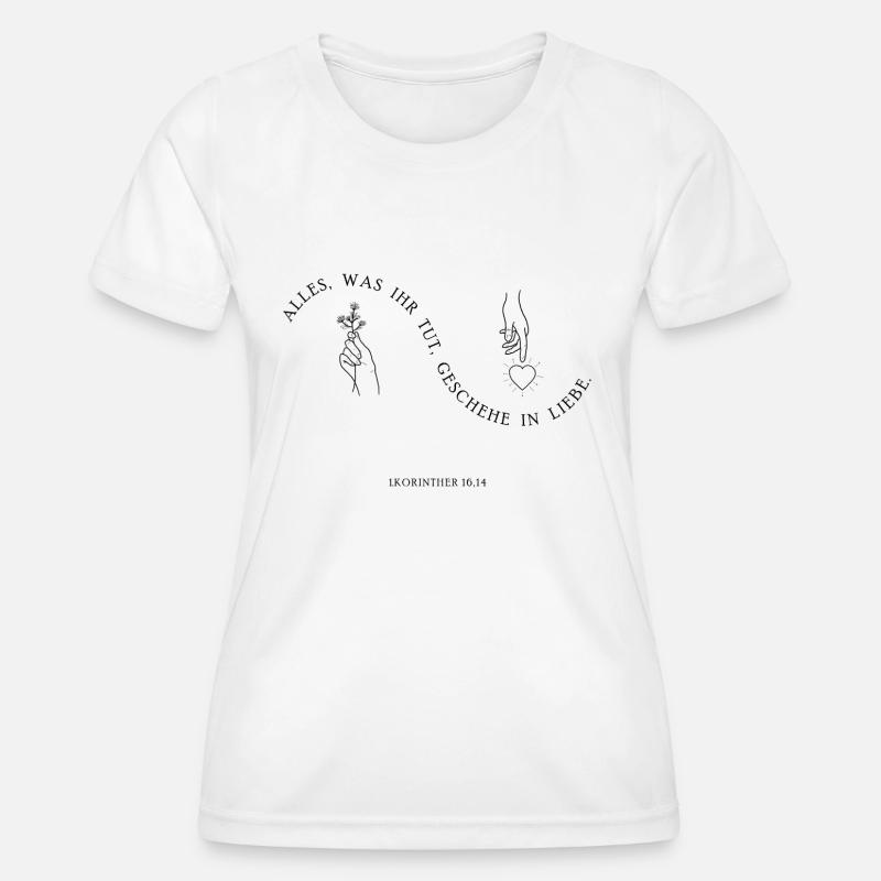Do it in love - Women's Functional T-Shirt - white