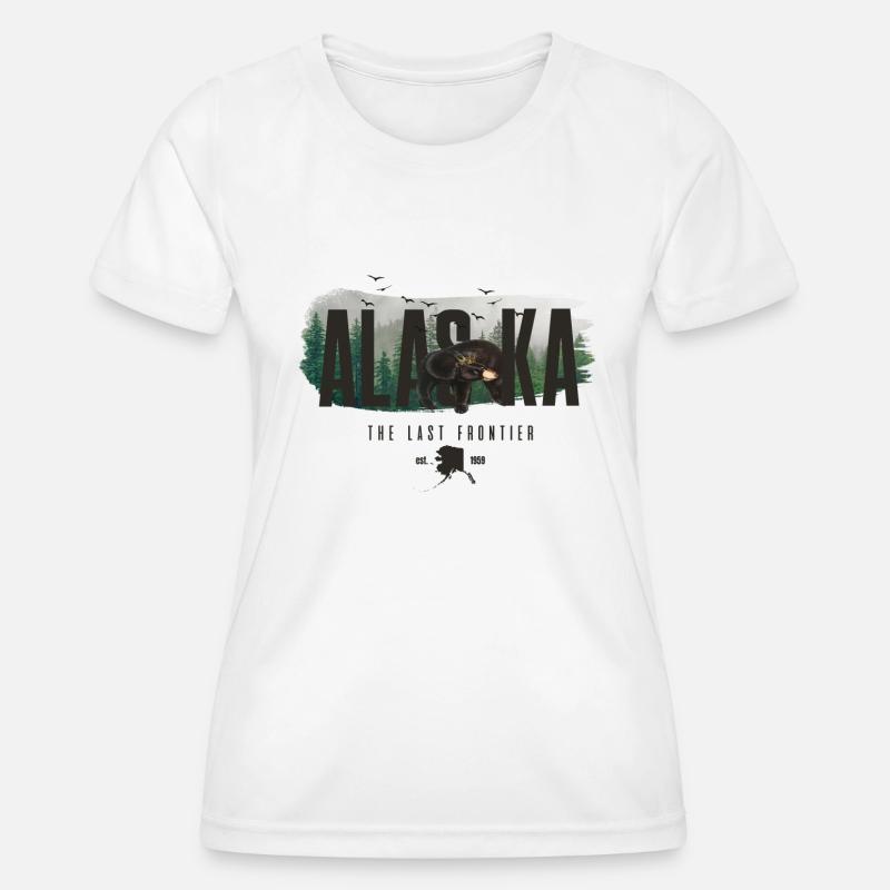 Alaska The Last Frontier - Women's Functional T-Shirt - white
