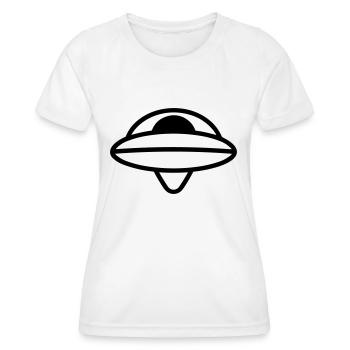 soucoupe volante - T-shirt sport Femme - blanc - Devant - AI Model Female 172 dark (172cm)