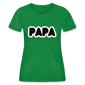 Baby - Birth - Pregnancy - Dad - Mom - Baby - Women's Functional T-Shirt - kelly green - Front - AI Model Female 172 dark (172cm)