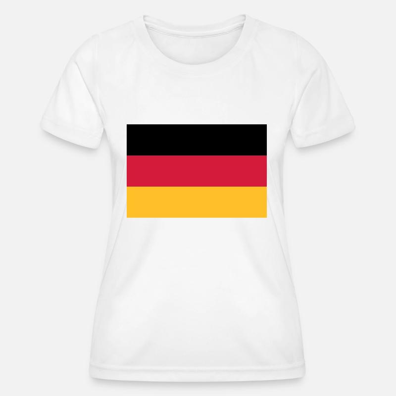 fahne_ger - Women's Functional T-Shirt - white