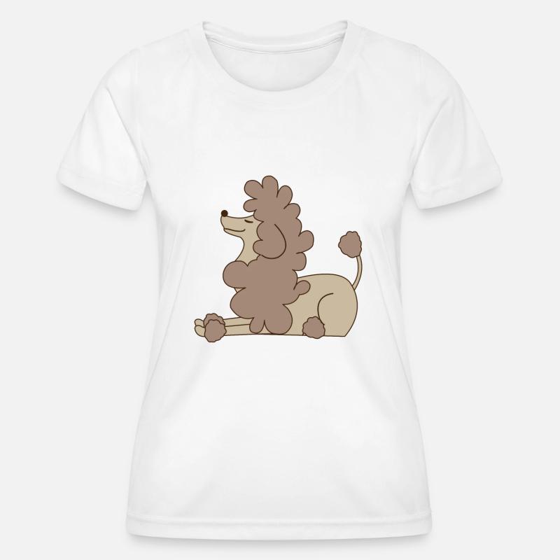 poodle - Women's Functional T-Shirt - white