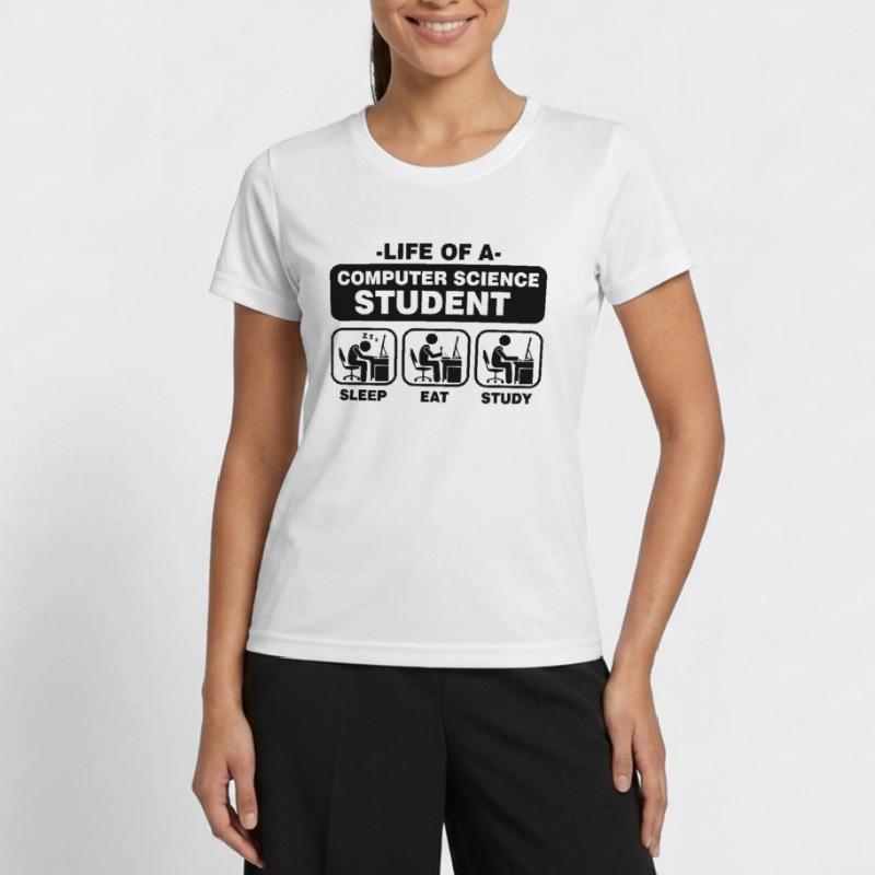 Student Informatik Programming Geschenk Nerd Admin Frauen Funktions-T-Shirt