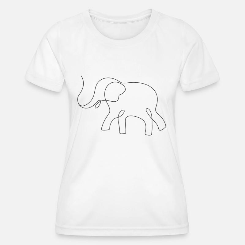 Elephant - Women's Functional T-Shirt - white