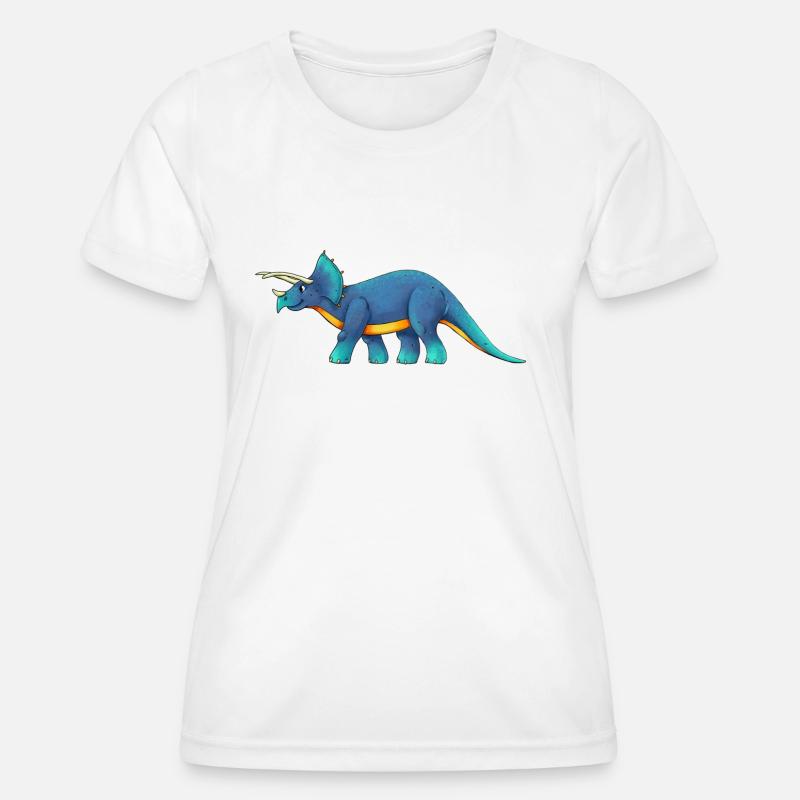 Triceratops - Women's Functional T-Shirt - white