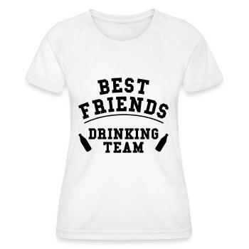 Beste Freunde Alkohol - Frauen Funktions-T-Shirt - Weiß - Vorne - AI Model Female 172 dark (172cm)