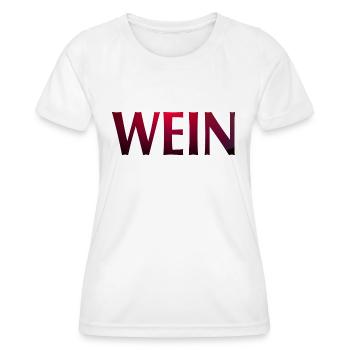 Wein - Frauen Funktions-T-Shirt - Weiß - Vorne - AI Model Female 172 dark (172cm)