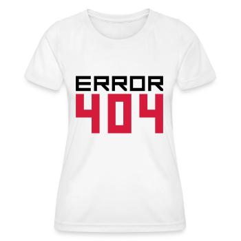 404 error fehlermeldung falsch kein internet laden - T-shirt sport Femme - blanc - Devant - AI Model Female 172 dark (172cm)