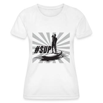 SUP - Frauen Funktions-T-Shirt - Weiß - Vorne - AI Model Female 172 dark (172cm)