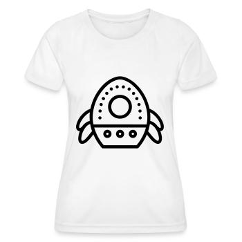 soucoupe volante - T-shirt sport Femme - blanc - Devant - AI Model Female 172 dark (172cm)