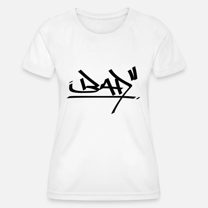 graffiti bad 01 - Women's Functional T-Shirt - white
