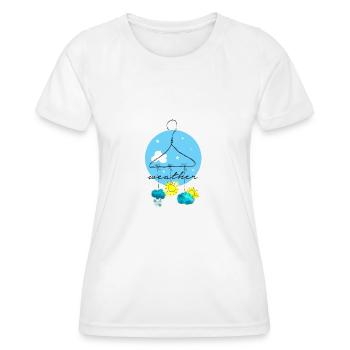 Wetter, Wetter, Wetter - Frauen Funktions-T-Shirt - Weiß - Vorne - AI Model Female 172 dark (172cm)