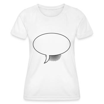 Ballon ovale - T-shirt sport Femme - blanc - Devant - AI Model Female 172 dark (172cm)