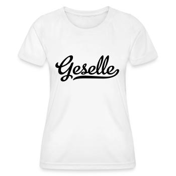 Geselle - Frauen Funktions-T-Shirt - Weiß - Vorne - AI Model Female 172 dark (172cm)