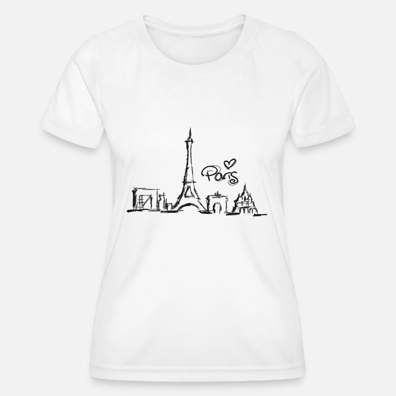 Paris - Women's Functional T-Shirt - white