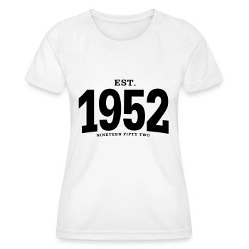 EST. 1952 Nineteen Fifty Two - Women's Functional T-Shirt - white - Front - AI Model Female 172 dark (172cm)