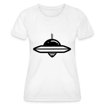 soucoupe volante - T-shirt sport Femme - blanc - Devant - AI Model Female 172 dark (172cm)