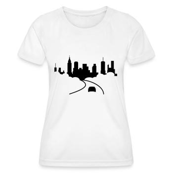 Stadt - Frauen Funktions-T-Shirt - Weiß - Vorne - AI Model Female 172 dark (172cm)