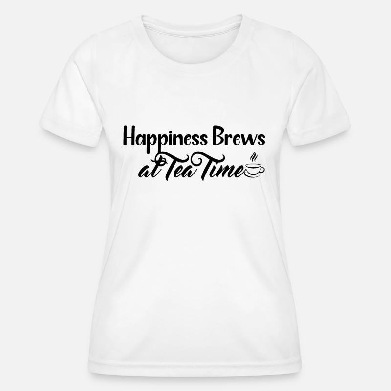 Cool Tea Time Design - Women's Functional T-Shirt - white