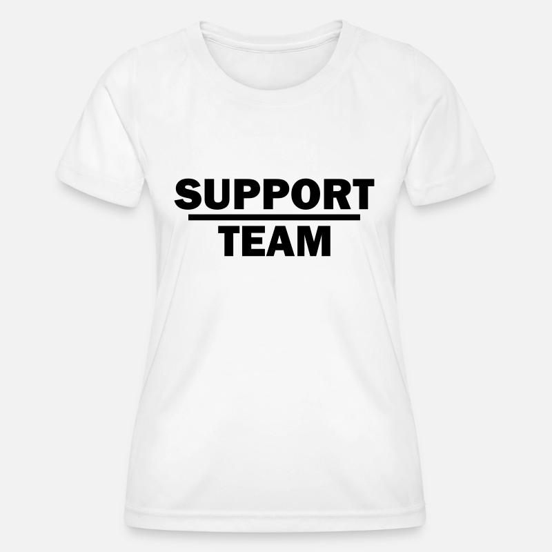 support team - Women's Functional T-Shirt - white