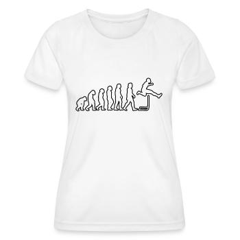 hurdles gift hurdler track and field - Women's Functional T-Shirt - white - Front - AI Model Female 172 dark (172cm)