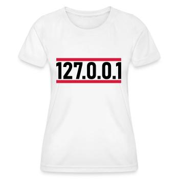 127 0 0 - T-shirt sport Femme - blanc - Devant - AI Model Female 172 dark (172cm)