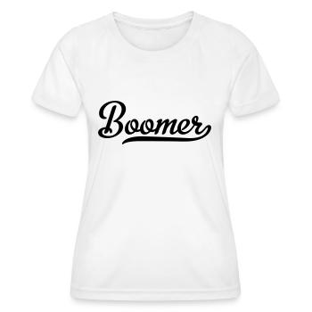 Boomer - Frauen Funktions-T-Shirt - Weiß - Vorne - AI Model Female 172 dark (172cm)