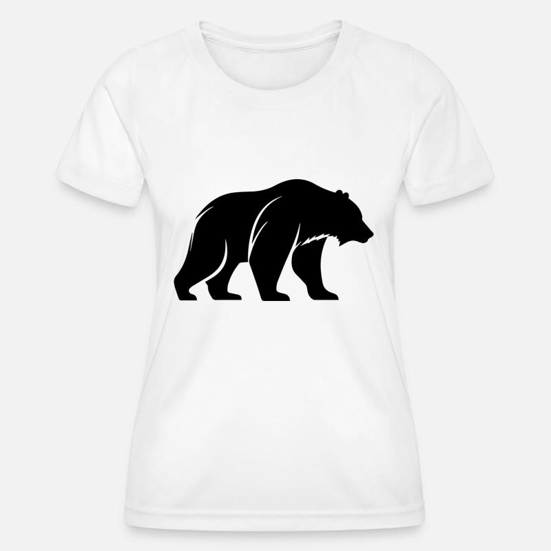 Black bear - Women's Functional T-Shirt - white