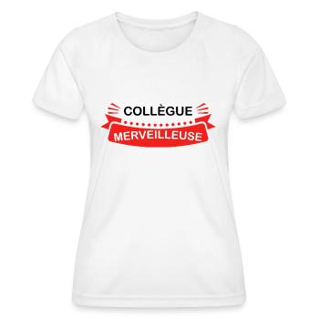 Wunderbare Kollegin - Frauen Funktions-T-Shirt - Weiß - Vorne - AI Model Female 172 dark (172cm)