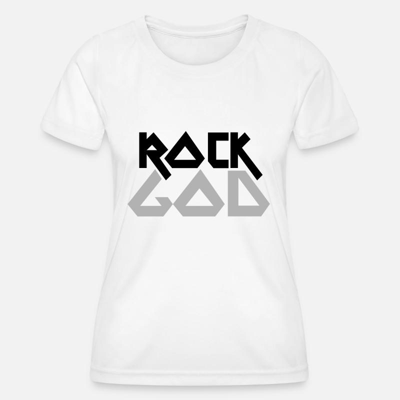ROCK GOD - Women's Functional T-Shirt - white
